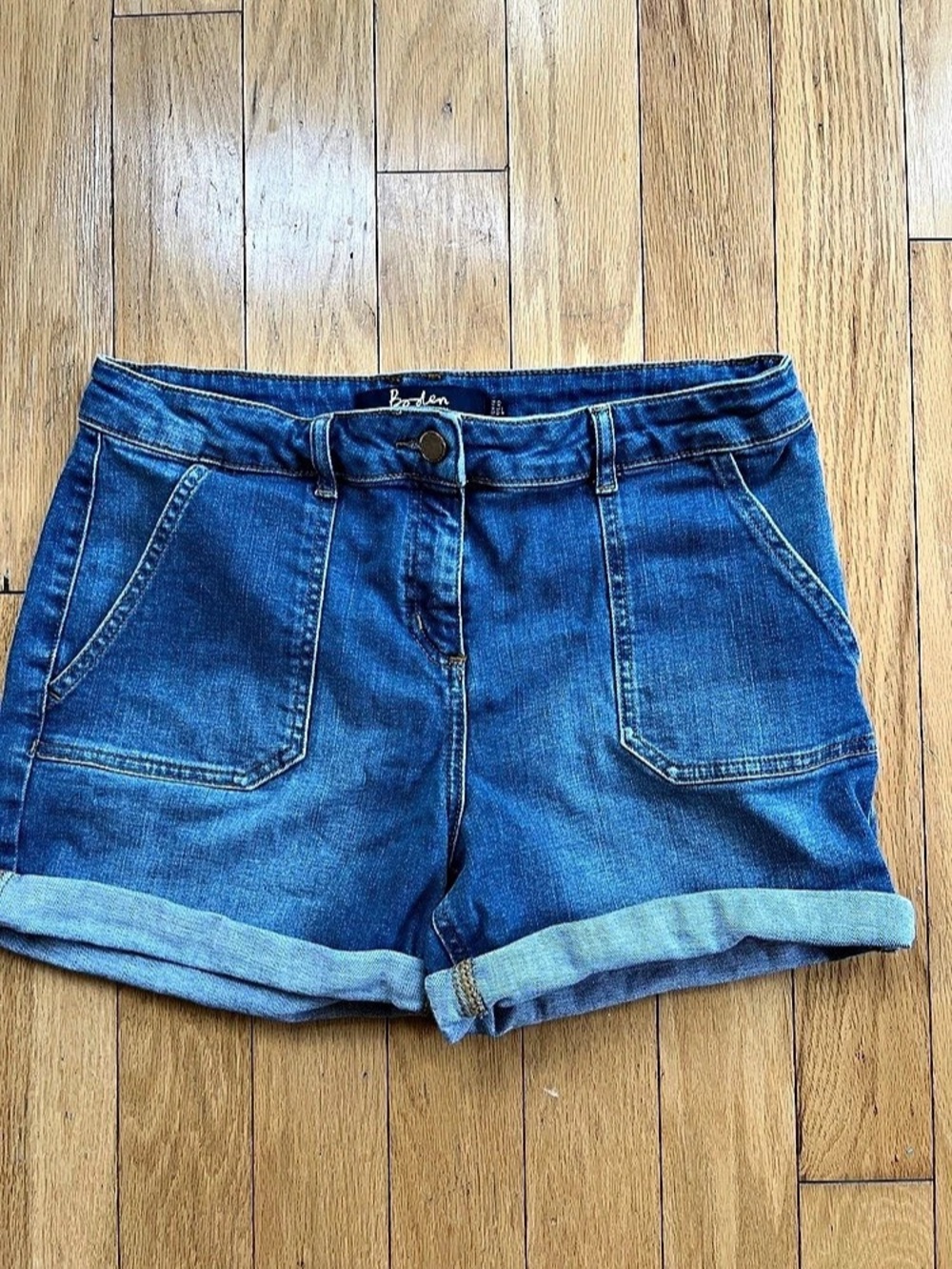 Boden Karin Jean Shorts in Blue Size 10